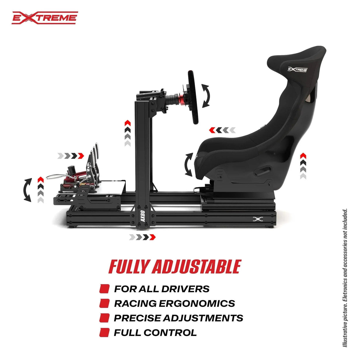 AX80 Aluminum Profile Sim Racing Cockpit