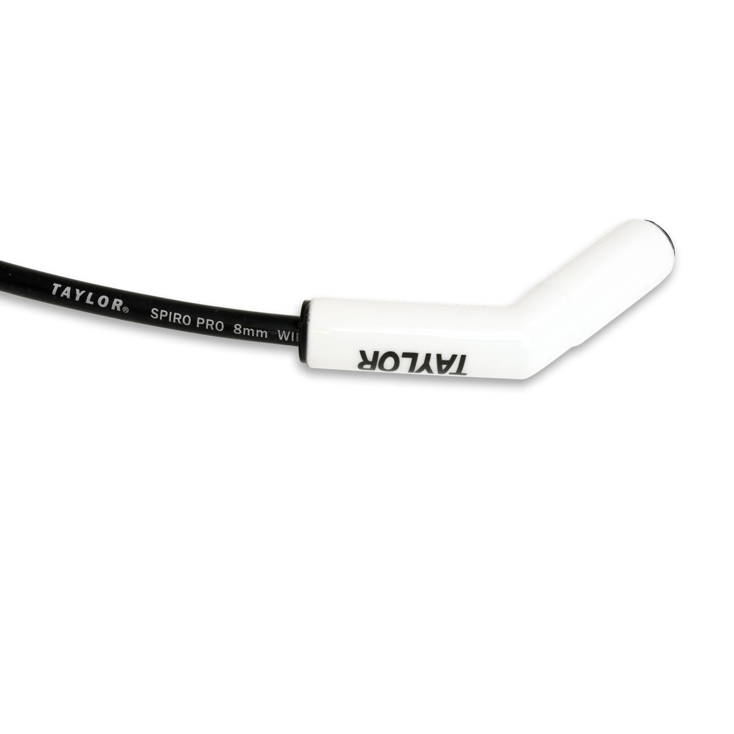 Taylor Cable 8mm Spiro Pro White Ceramic Boot Universal Wire Set 135 Black 75053