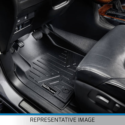 SMARTLINER Floor Liners for 2019 Silverado 1500 LD/ GMC Sierra 1500 LD Double Cab (Over the Hump Coverage)