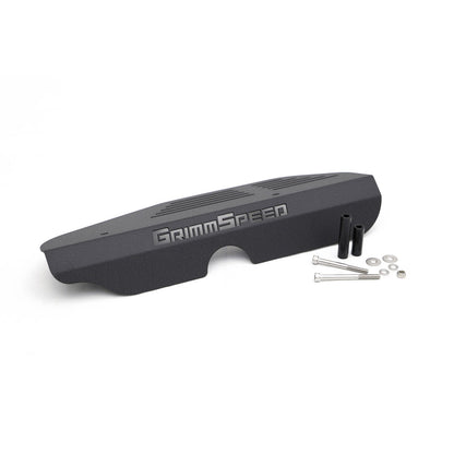 GrimmSpeed Alternator Cover - Black - 2002-14 Subaru WRX, 2004-21 Subaru STI GRM099012
