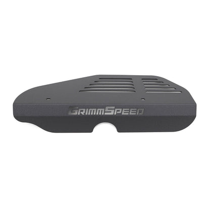 GrimmSpeed Alternator Cover - Black - 2002-14 Subaru WRX, 2004-21 Subaru STI GRM099012