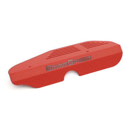 GrimmSpeed Alternator Cover - Red - 2002-14 Subaru WRX, 2004-21 Subaru STI GRM099017