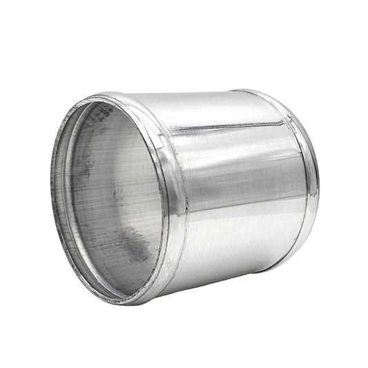 3.000" OD Aluminum Joiner with Bead Rolled Ends - Polished OD - 6061 Aluminum
