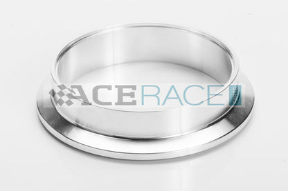 4.000" V-Band Assembly  - Aluminum "Male + O-Ring/Female" Flanges, 304 Stainless Clamp