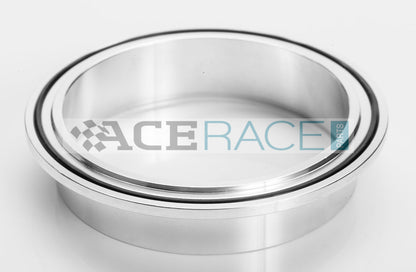 4.000" V-Band Assembly  - Aluminum "Male + O-Ring/Female" Flanges, 304 Stainless Clamp