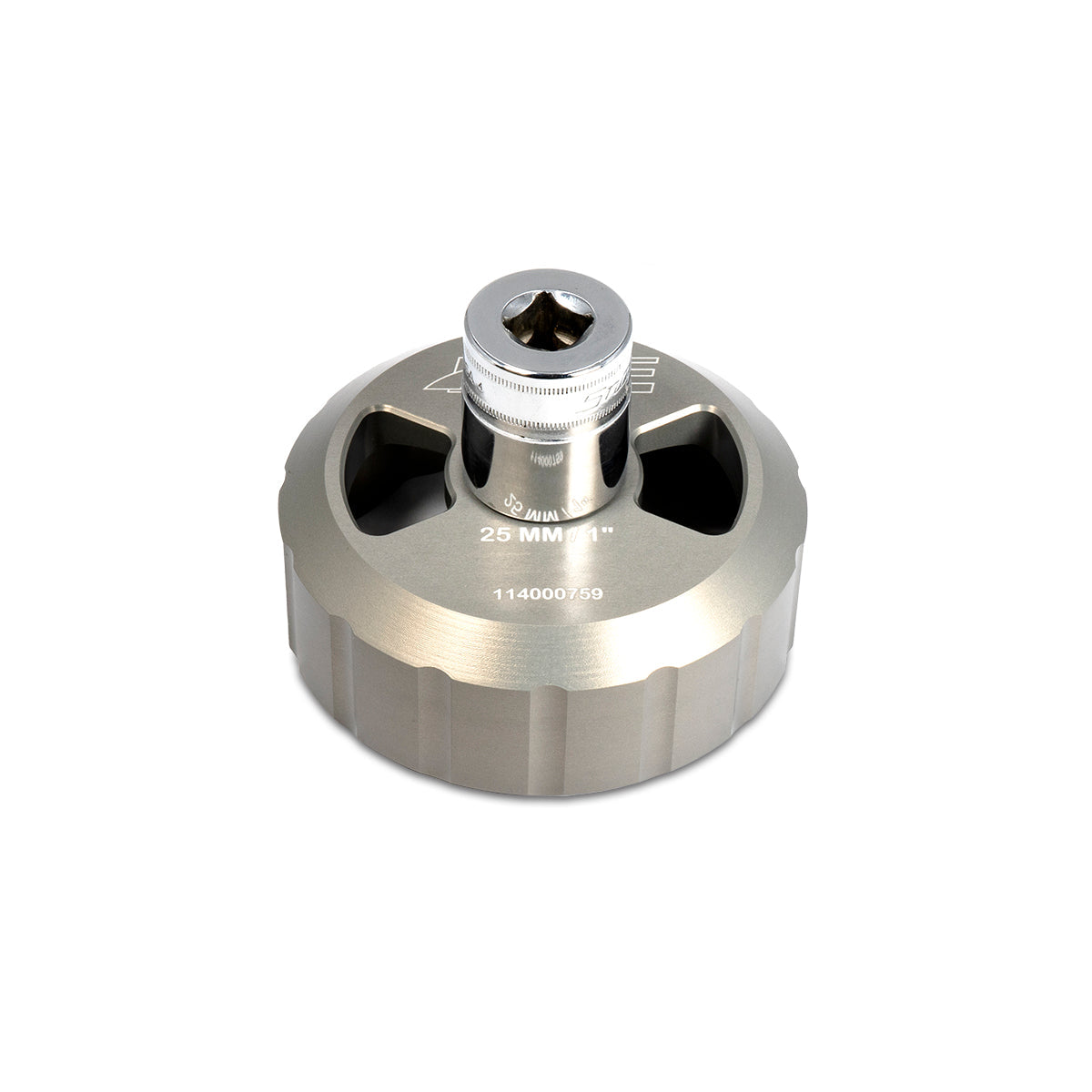Hard Anodized Billet Aluminum Engine Oil Filter Socket 93mm 15F - PPE - Pacific Performance Engineering
