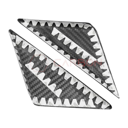 2024+ S650 Mustang Real Carbon Fiber A-Pillar Exterior Trim Cover
