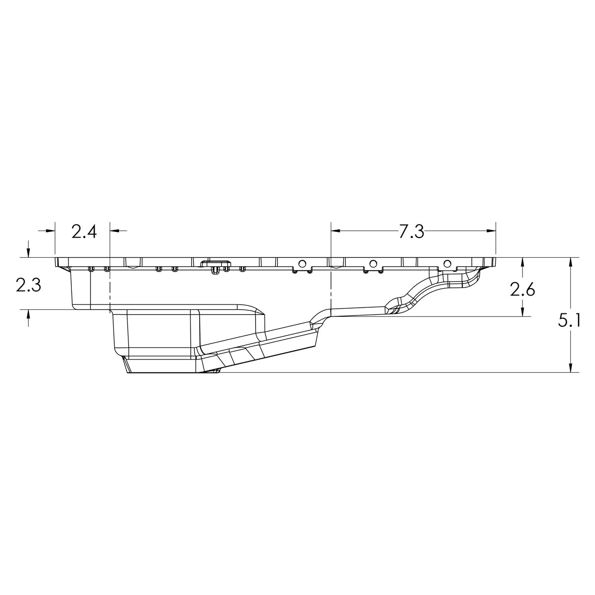 2017-2023 FORD w/ 10R80 Transmission Heavy-Duty Cast Aluminum Deep Transmission Pan Pacific Performance Engineering