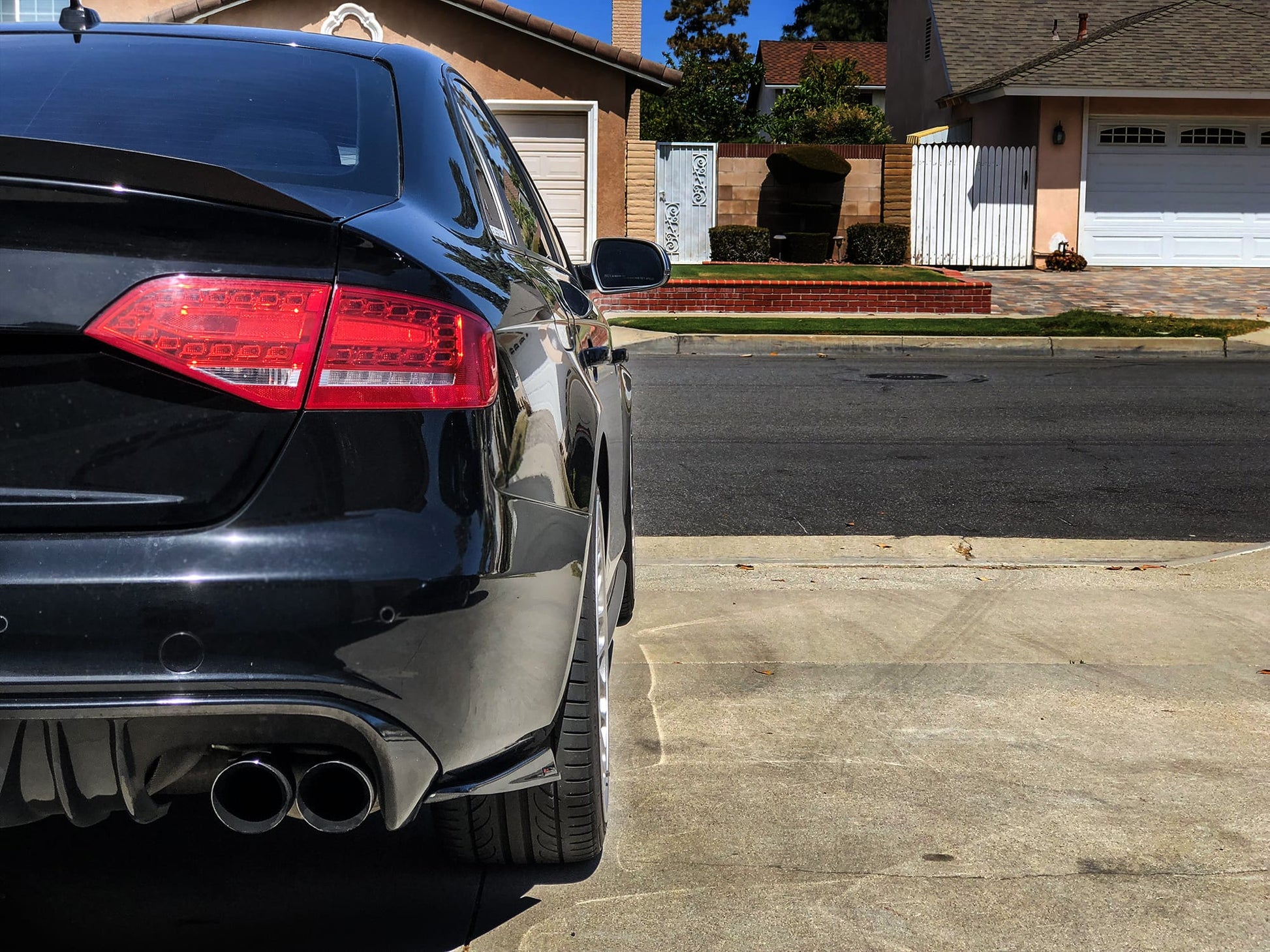 Audi A4 B8 Rear bumper lip spat diffuser 2009 2010 2011 2012 2013 2014 2015 2016