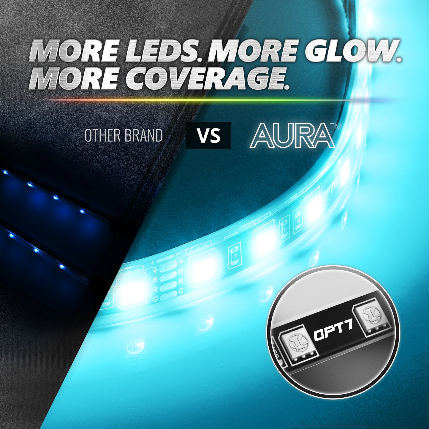 AURA PRO 15-17 Mustang: Arrow Turn + Interior + Grille w- Bluetooth APP and Remote Controlled