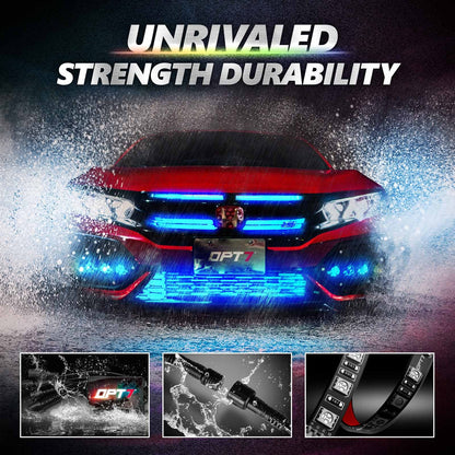 Triple Tailgate Bundle: Triple Tailgate + Quantum Rock Light+ LED Grille Lighting w- Bluetooth APP and Remote Controlled