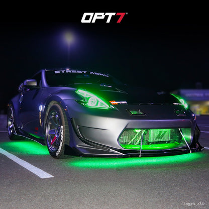 AURA PRO Exterior Pack Bundle (Grille LED Kit + Wheel Well Kit + DreamColor Underglow LED Kit) - Bluetooth  APP and Remote Controlled