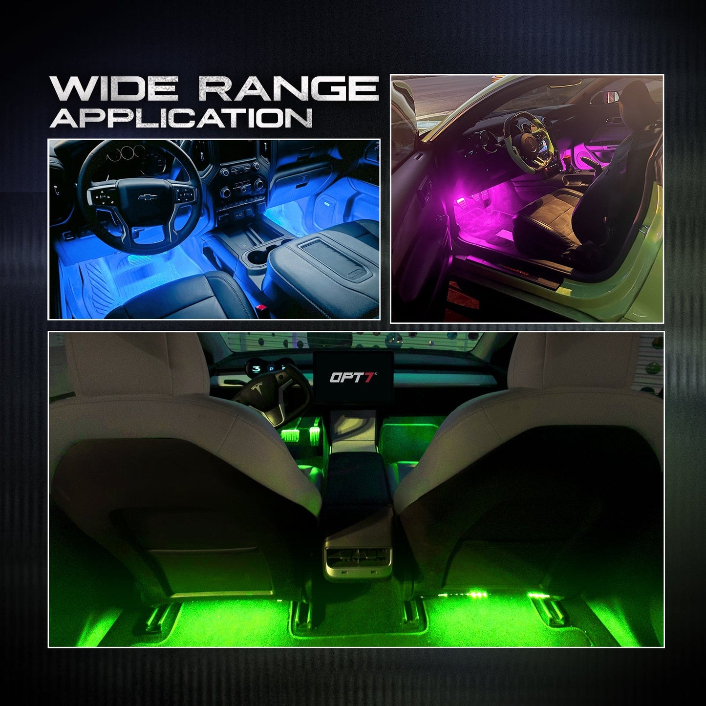 AURA LED Interior Ambient Lighting Kit - Remote Control Full Color Spectrum