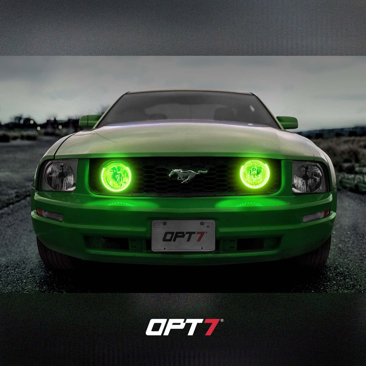 AURA PRO Bluetooth Day Time Running Light DRL Halo RGB for Ford Mustang 2005-2014 - Install Friendly