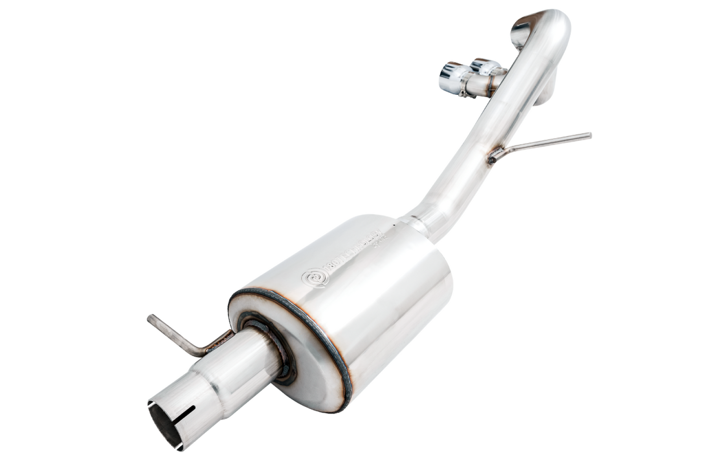 AWE Tuning 0FG Exhaust with BashGuard for Ford Ranger - Dual Chrome Silver Tips 3015-22072