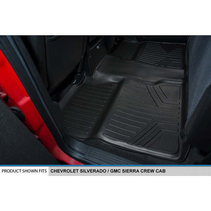 Smart Trim™ Floor Liners For 2007-2013 Silverado/Sierra 1500 - 2007-2014 2500/3500 HD Crew Cabin