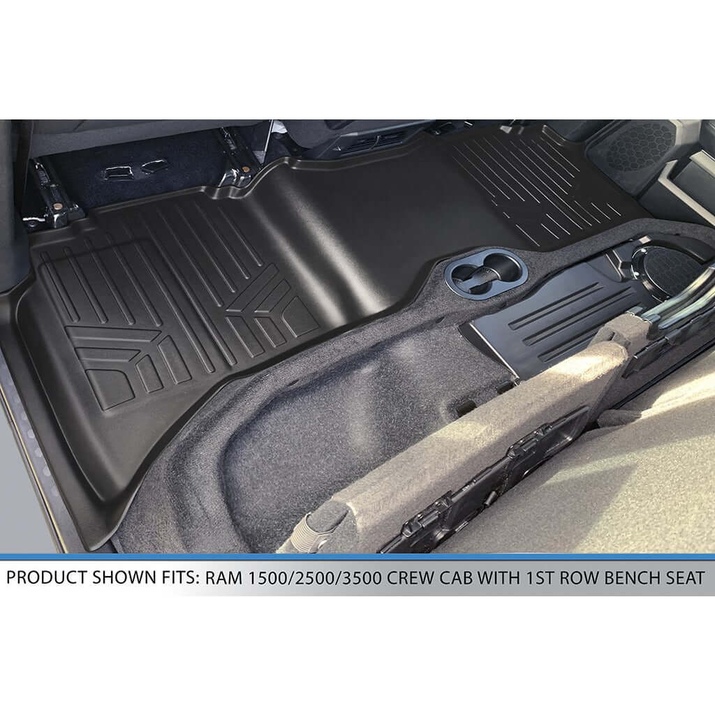 Smart Trim™ Floor Liners For 2012-2022 Ram 1500/2500/3500 Crew (4 Full Size Doors) (1st Row Bench)