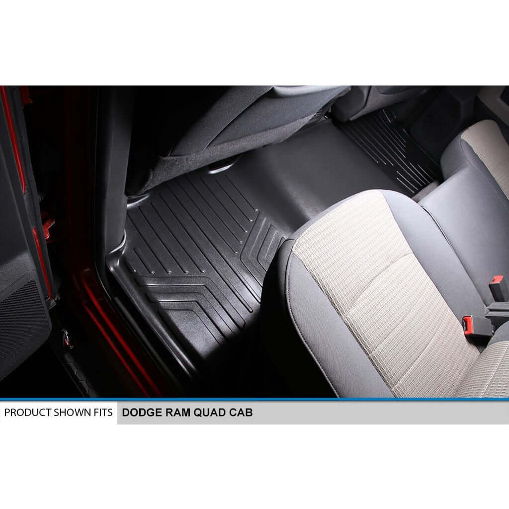 Smart Trim™ Floor Liners For 2009-2012 Dodge Ram 1500 Quad Cab (2 Smaller Rear Doors)