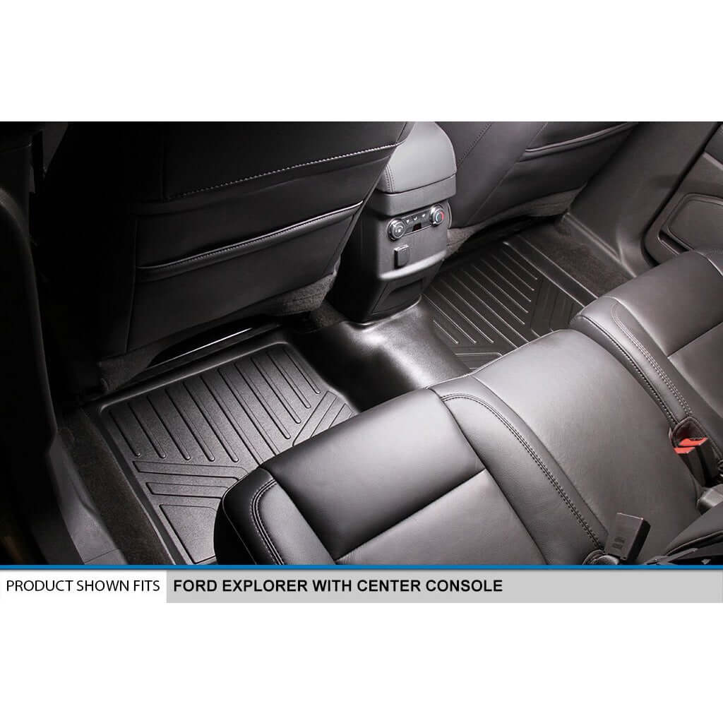 SMARTLINER Floor Liners for 2017-2019 Ford Explorer (with 2nd Row Center Console)