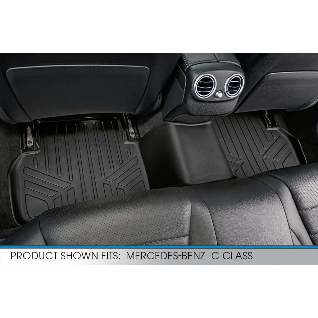Smart Trim™ Floor Liners For 2015-2021 Mercedes Benz C Class Sedan (No Hybrid Models)