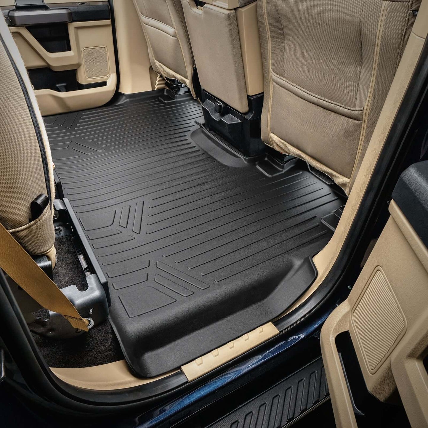 SmartCoverage™ Floor Liners For 2015-2026 Ford F-150 SuperCrew Cab (1st Row Bench) (No OTH and no 2nd Row Underseat Storage)