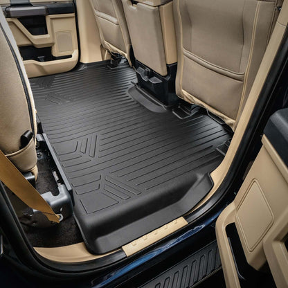 SmartCoverage™ Floor Liners For 2015-2026 Ford F-150 SuperCrew Cab (1st Row Bench) (No OTH and no 2nd Row Underseat Storage) Vinyl