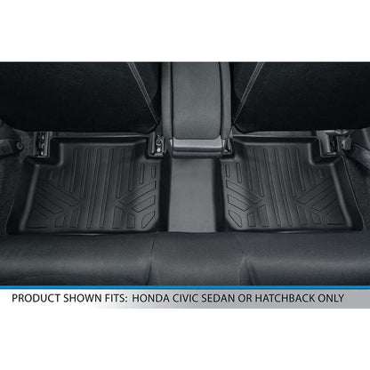 SMARTLINER Floor Liners for 2017-2021 Honda Civic Hatchback (No Sport or Sport Touring Models)