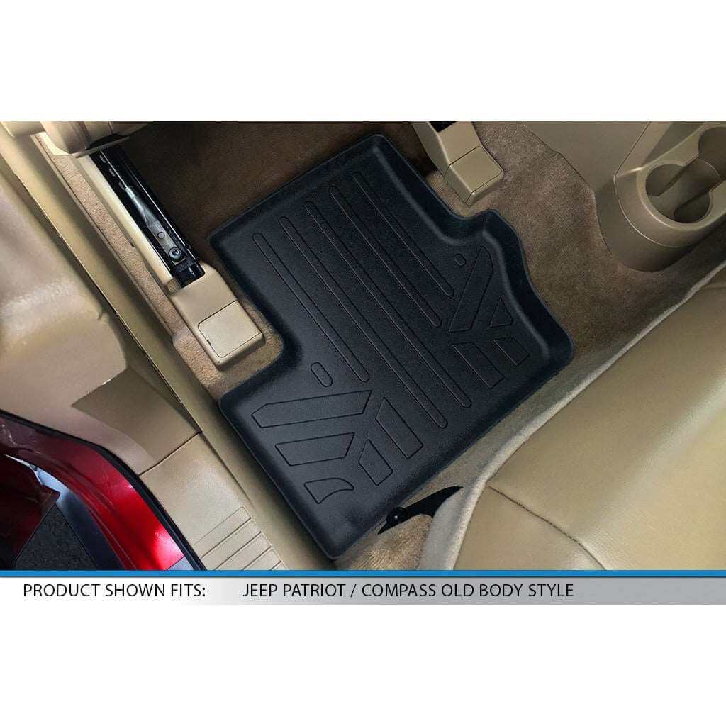 SMARTLINER Floor Liners for 2007-2012 Dodge Caliber / 2007-2017 Jeep Patriot / Compass Old Body Style