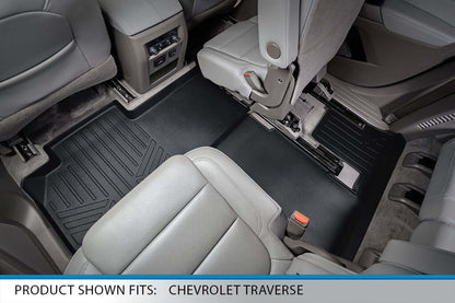 SMARTLINER Custom Fit Floor Liners For 2018-2023 Chevrolet Traverse with 2nd Row Bucket Seats
