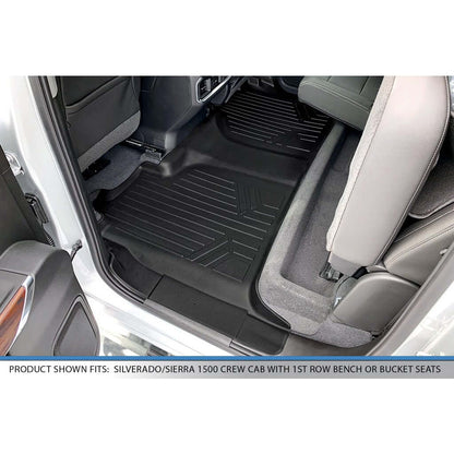 SmartCoverage™ Floor Liners For 2019-2026 1500 Silverado/Sierra Crew Cab 2019-2024 Crew Cab