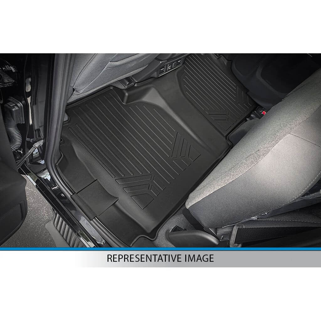 SMARTLINER Custom Fit Floor Liners For 2015-2026 Ford F-150 SuperCab with 1st Row Bench Seat with OTH Coverage & Vinyl Flooring