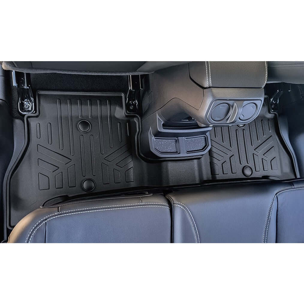 SMARTLINER Floor Liners for 2021-2025 Jeep Wrangler 4xe (With Trail-Rail system)
