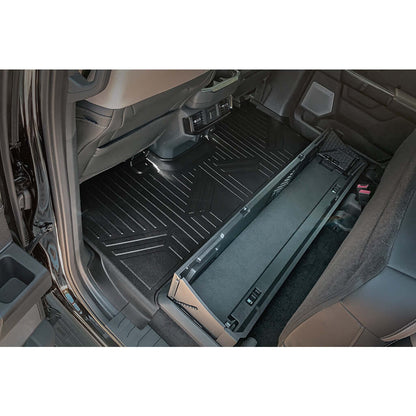 SmartCoverage™ Floor Liners For 2015-2026 Ford F-150 (1st Row Bucket) & OEM 2nd Row Under Seat Storage (Vinyl)