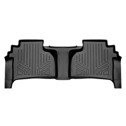 SMARTLINER Custom Fit Floor Liners For 2019-2024 Chevrolet Silverado 1500 Double Cab with Carpet Flooring and 1st Row Bench Seat and OTH Coverage (with 2nd Row Under Seat Storage)