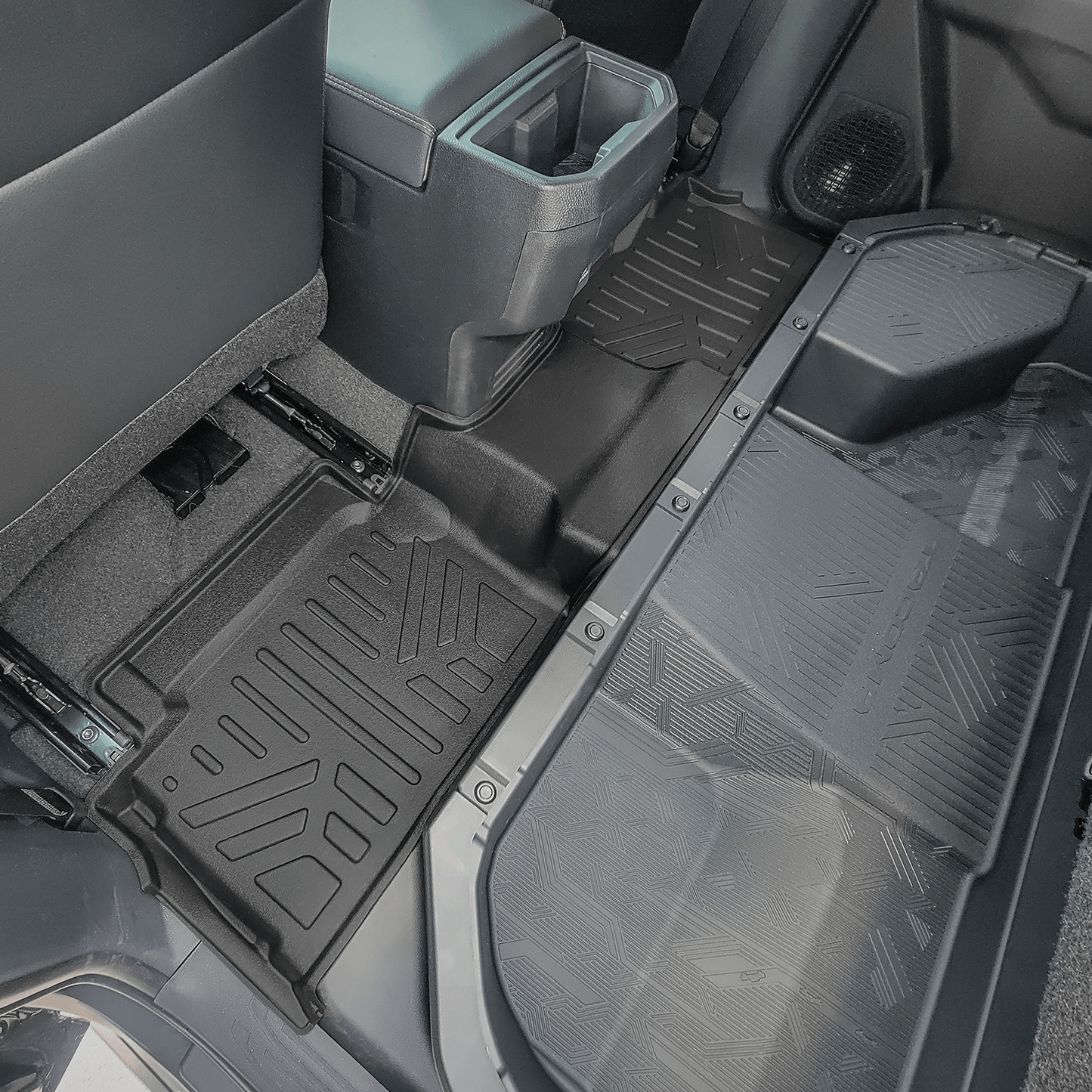 SMARTLINER Floor Liners for 2024-2026 Toyota Tacoma Double Cab (Only Fits[2nd Row Storage]