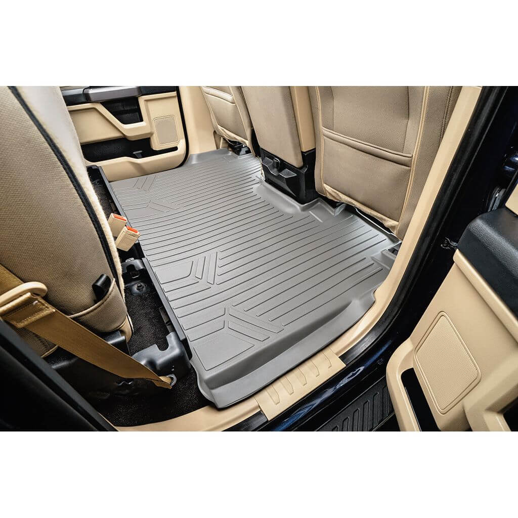 SmartCoverage™ Floor Liners For 2015-2026 Ford F-150 SuperCrew Cab (1st Row Bench) No 2nd Row Underseat Storage (Vinyl)