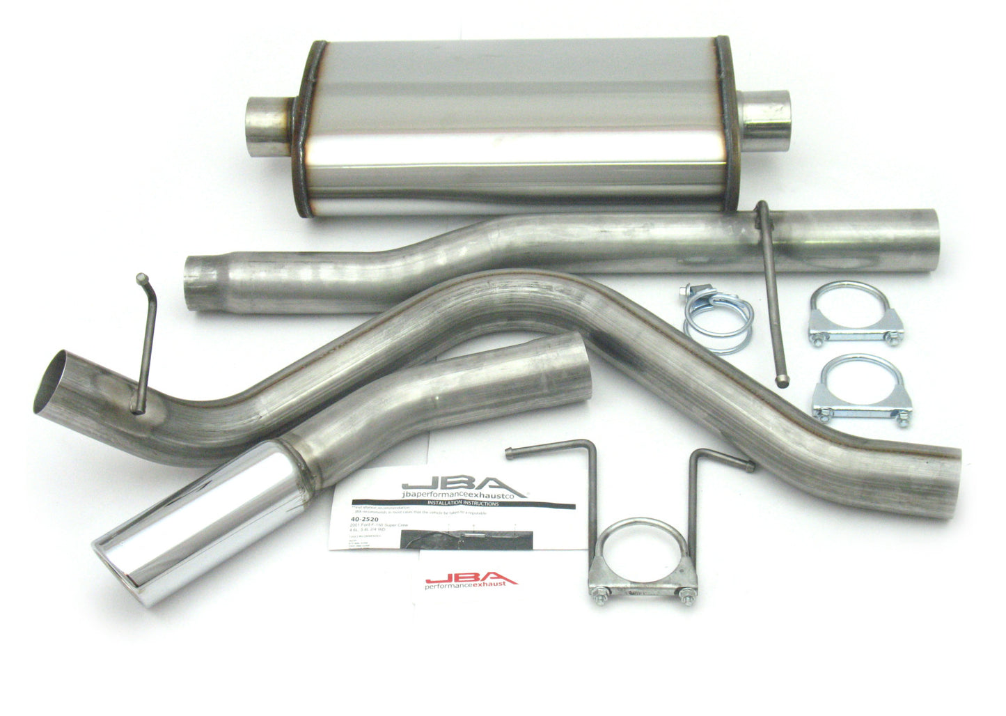 JBA 01-03 Ford F-Series Super Crew Cat Back Exhaust 409SS 40-2520