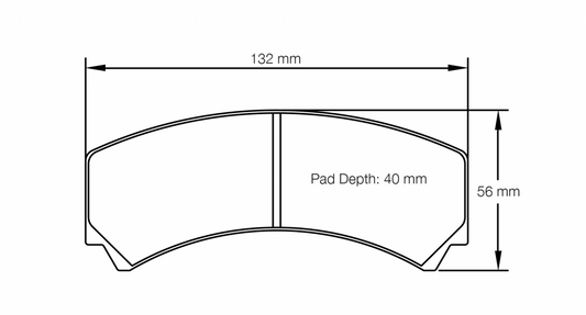 PAGID Racing Pagid Racing 8237 RSL1 Compound Brake Pads 8237-RSL1