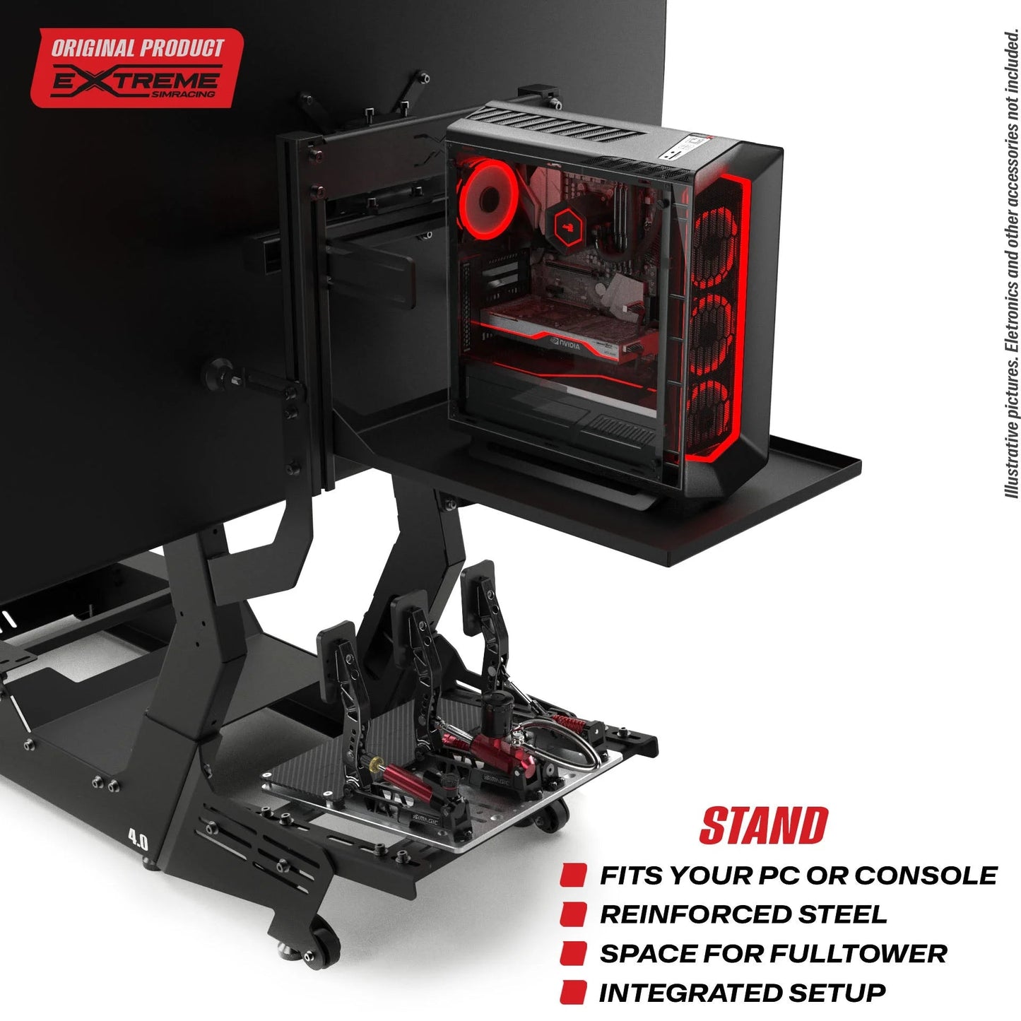BACK TRAY PC/CONSOLE FOR CHASSIS 4.0