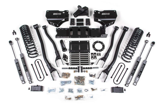 BDS SUSPENSION 4 Inch Lift Kit W/ 4-Link - Ram 3500 (19-24) 4WD - Diesel BDS1666FPE