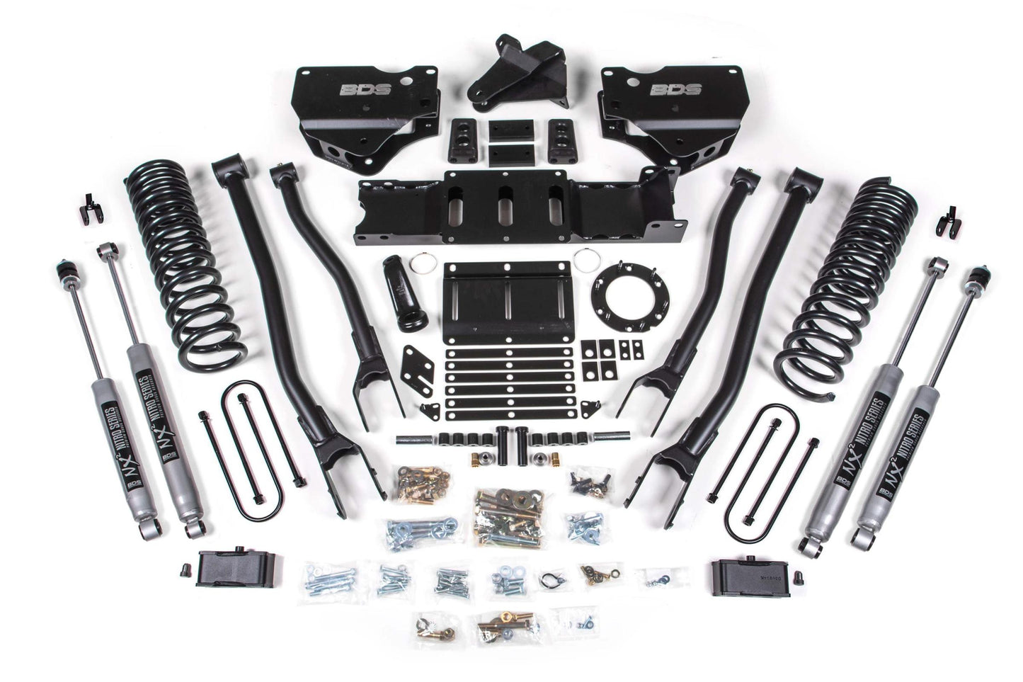 BDS SUSPENSION 4 Inch Lift Kit W/ 4-Link - Ram 3500 (19-23) 4WD - Gas BDS1677H