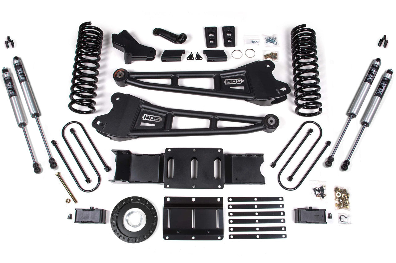 BDS SUSPENSION 4 Inch Lift Kit W/ Radius Arm - Ram 3500 (19-24) 4WD - Diesel BDS1704FS