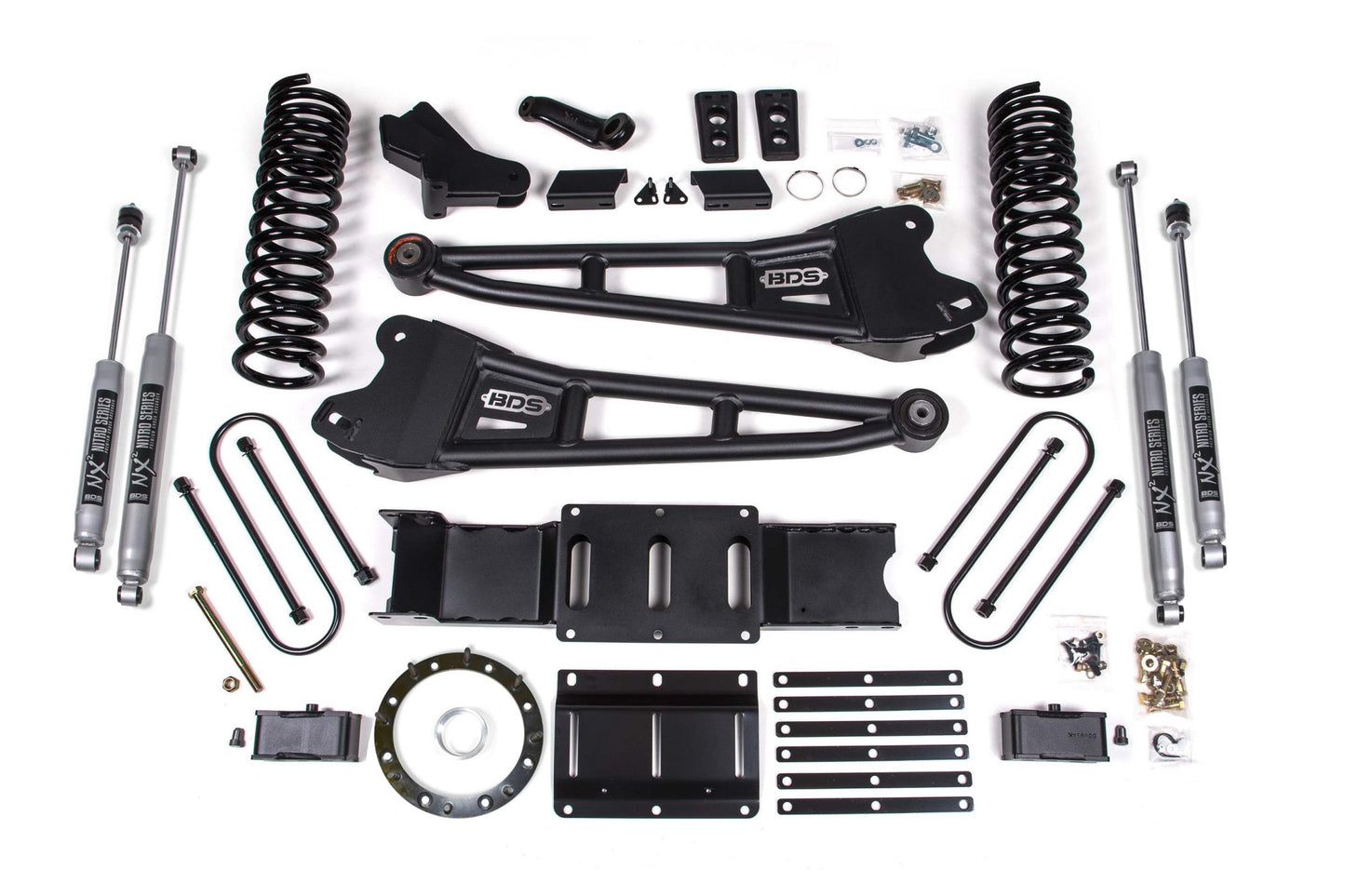 BDS SUSPENSION 4 Inch Lift Kit W/ Radius Arm - Ram 3500 (19-23) 4WD - Diesel BDS1704H