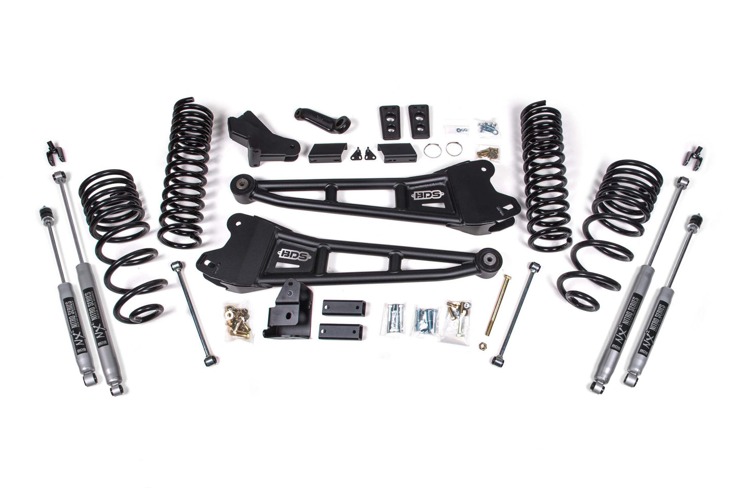 BDS SUSPENSION 4 Inch Lift Kit W/ Radius Arm - Ram 2500 (14-18) 4WD - Gas BDS1763FPE