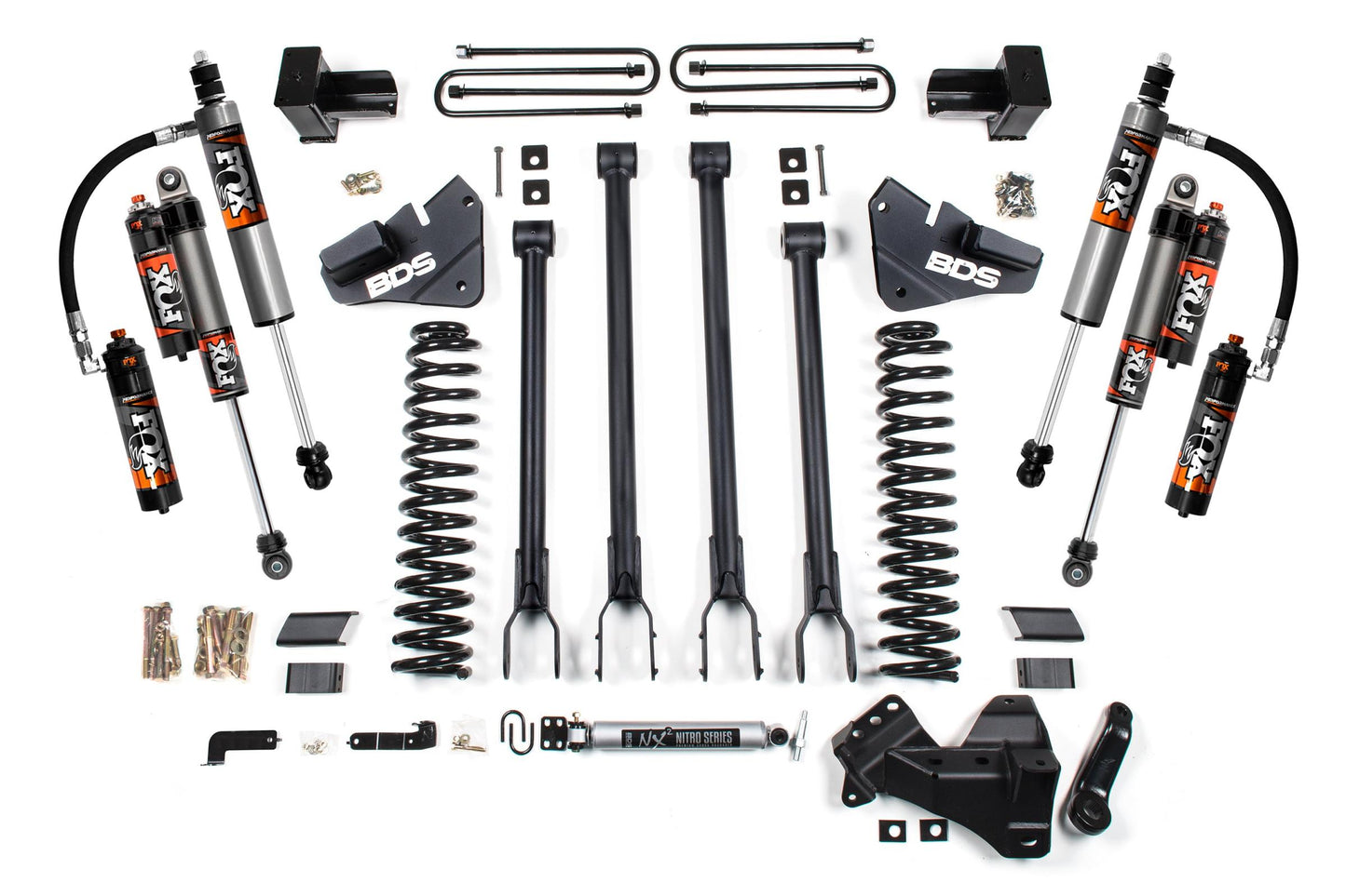 BDS SUSPENSION 4 Inch Lift Kit W/ 4-Link - Ford F350 Super Duty DRW (20-22) 4WD - Gas BDS1997FPE