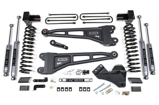 BDS SUSPENSION 5 Inch Lift Kit W/ Radius Arm - Ford F250/F350 Super Duty (23-24) 4WD - Diesel BDS2203FS