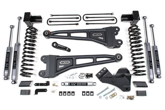BDS SUSPENSION 5 Inch Lift Kit W/ Radius Arm - Ford F250/F350 Super Duty (23-24) 4WD - Gas BDS2209FS