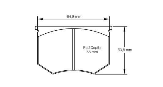 PAGID Racing Pagid Racing 4508 RSH29E Compound Brake Pads 4508-RSH29E