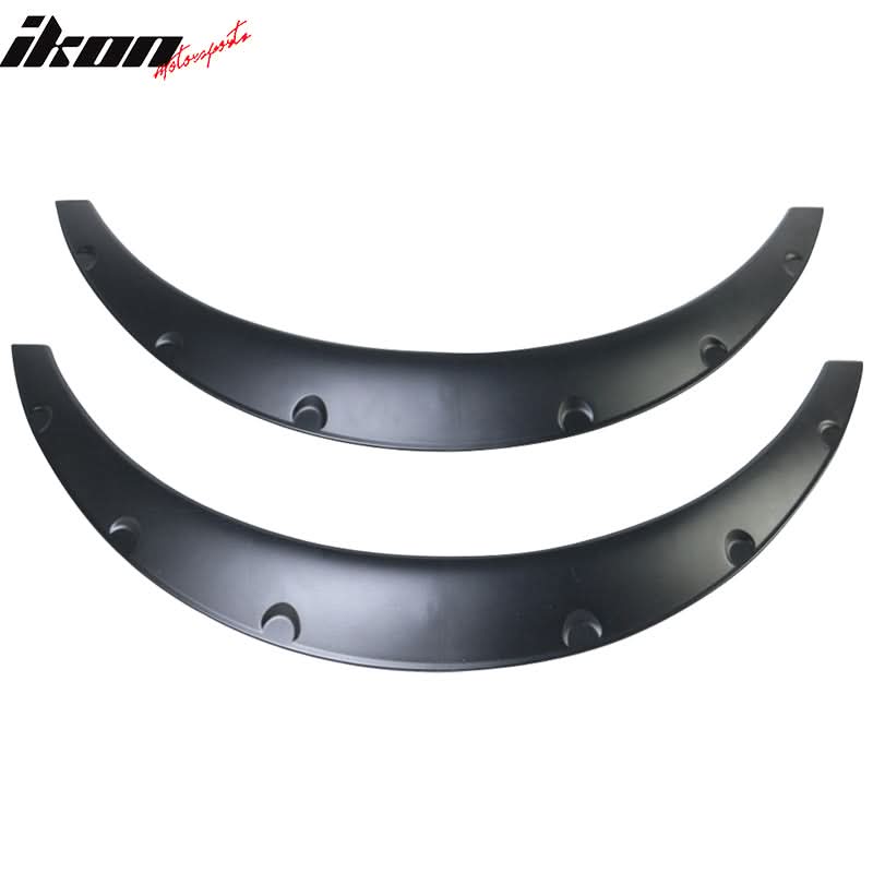 Ikon V2 Universal 50mm Front & 70mm Wide Rear PU Fender Flares of 4