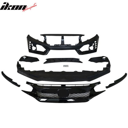 2016-2021 Honda Civic Sedan Type R Style CTR Bumper + Lip +Grille